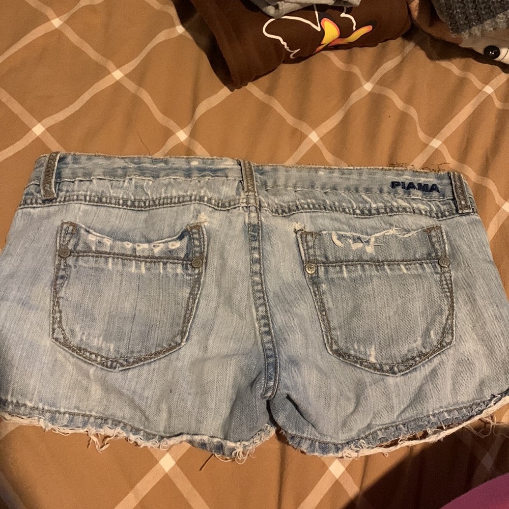 Light Wash Jean Shorts - Picture 2 of 2